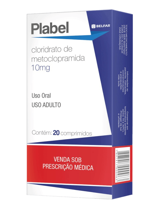 PLABEL (METOCLOPRAMIDA) 10MG CX 20CPR