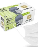 MASCARA TRIPLA C/ ELASTICO BRANCA DESC. C/ 50UN – DESCARPACK