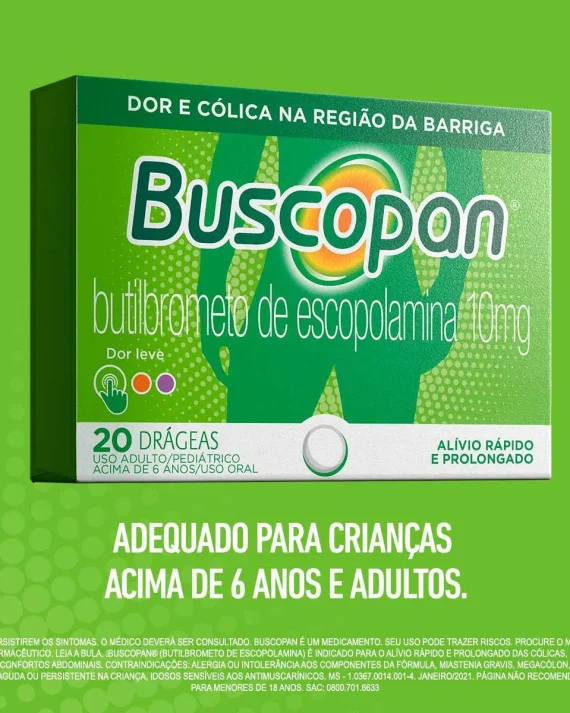 BUSCOPAN 10MG CX 20CPR