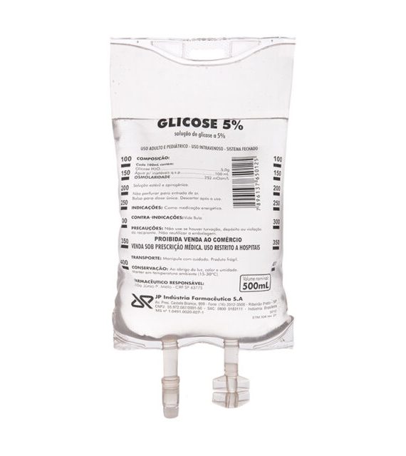 SORO GLICOSADO SIST FECHADO 5% 500ML IV