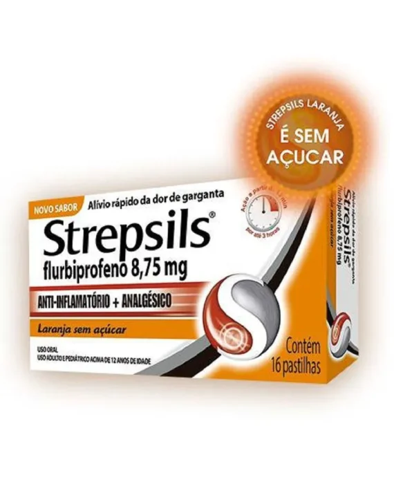 STREPSILS (FLURBIPROFENO) CX 16 PASTILHAS